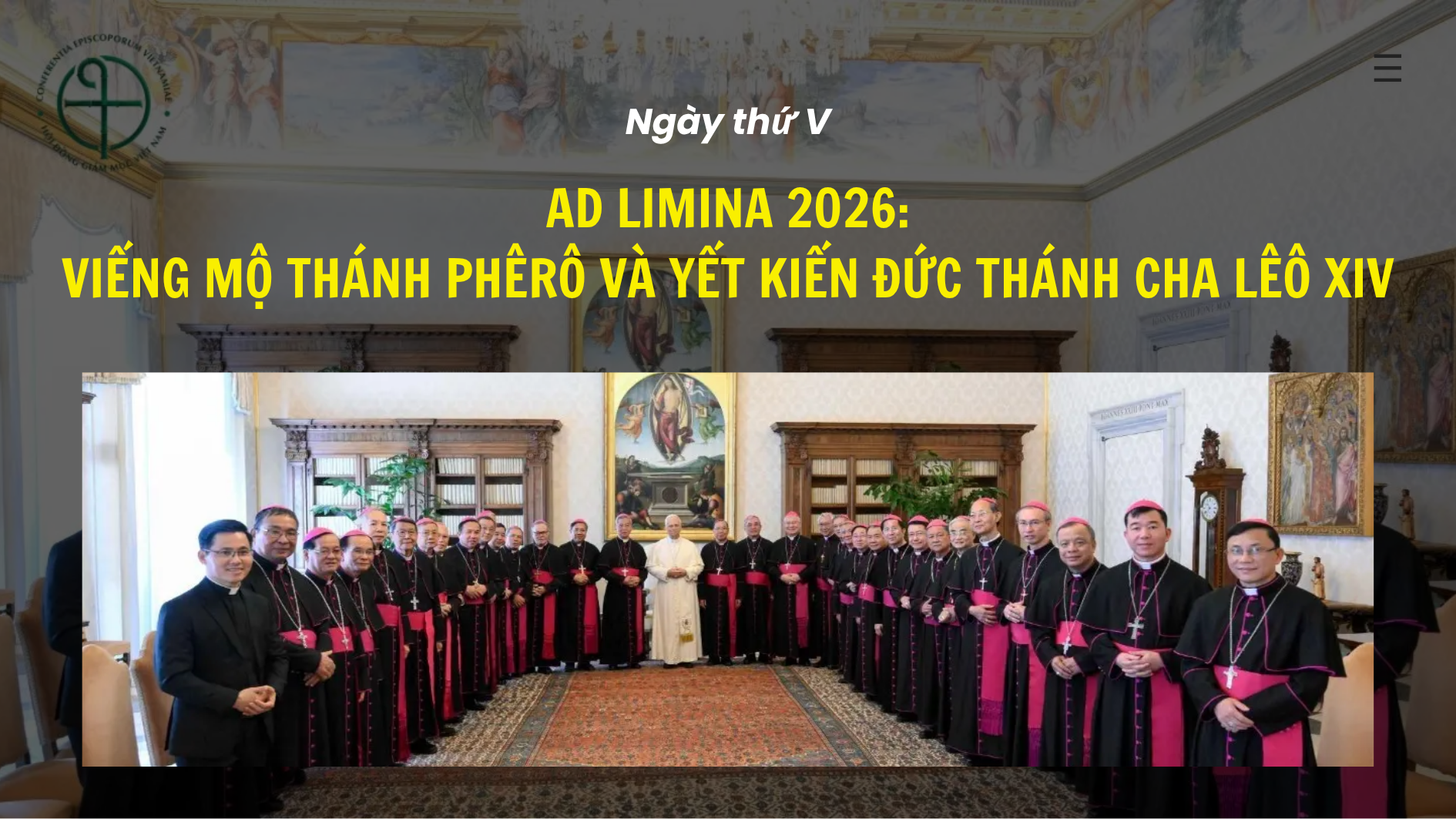 Ad limina 2026 - ngày V: Viếng mộ Thánh Phêrô và yết kiến Đức Thánh cha Lêô XIV